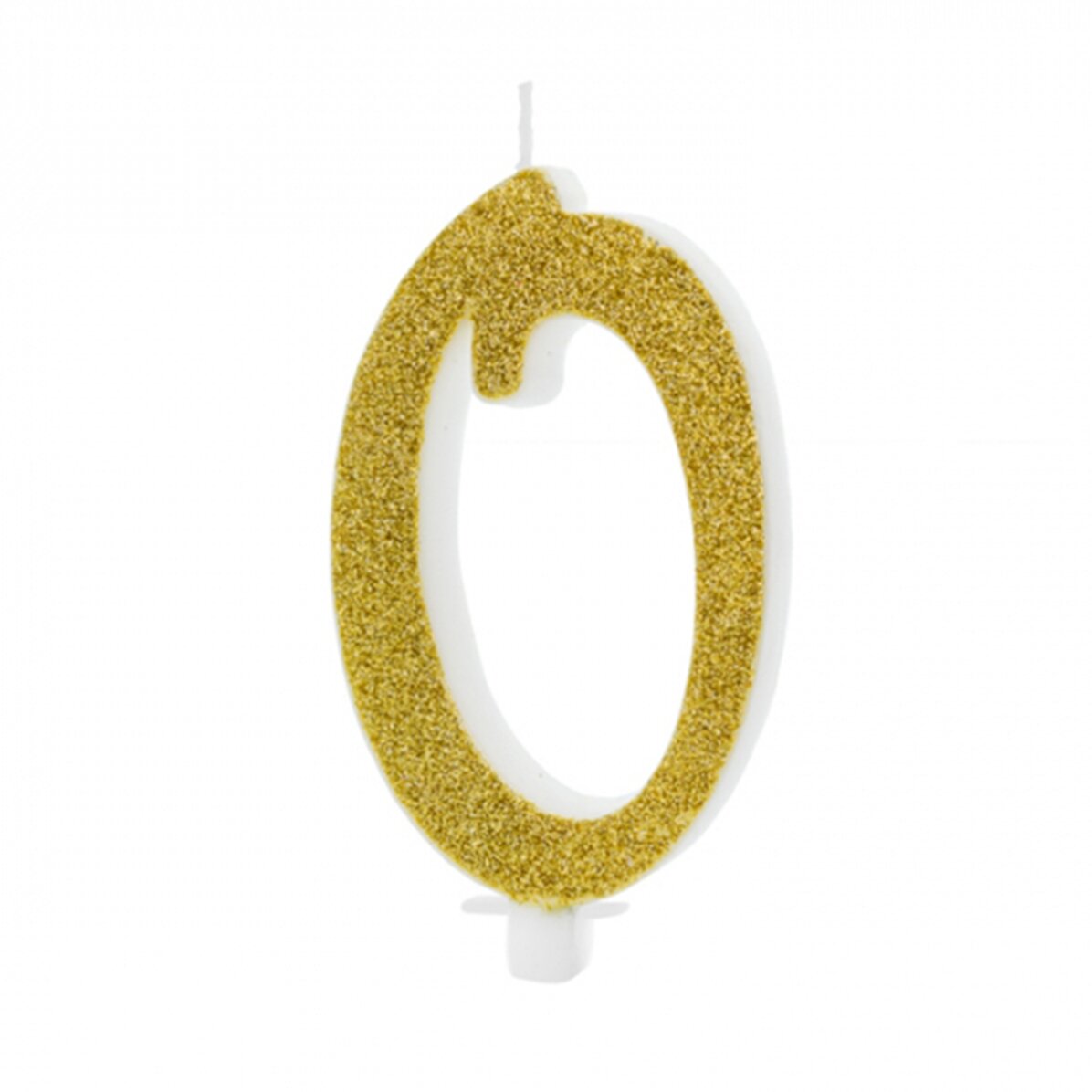Tortenkerzen – Goldene Ziffern, 10 cm
