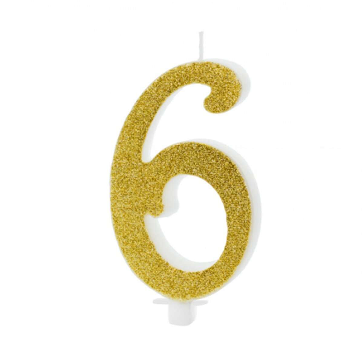 Tortenkerzen – Goldene Ziffern, 10 cm