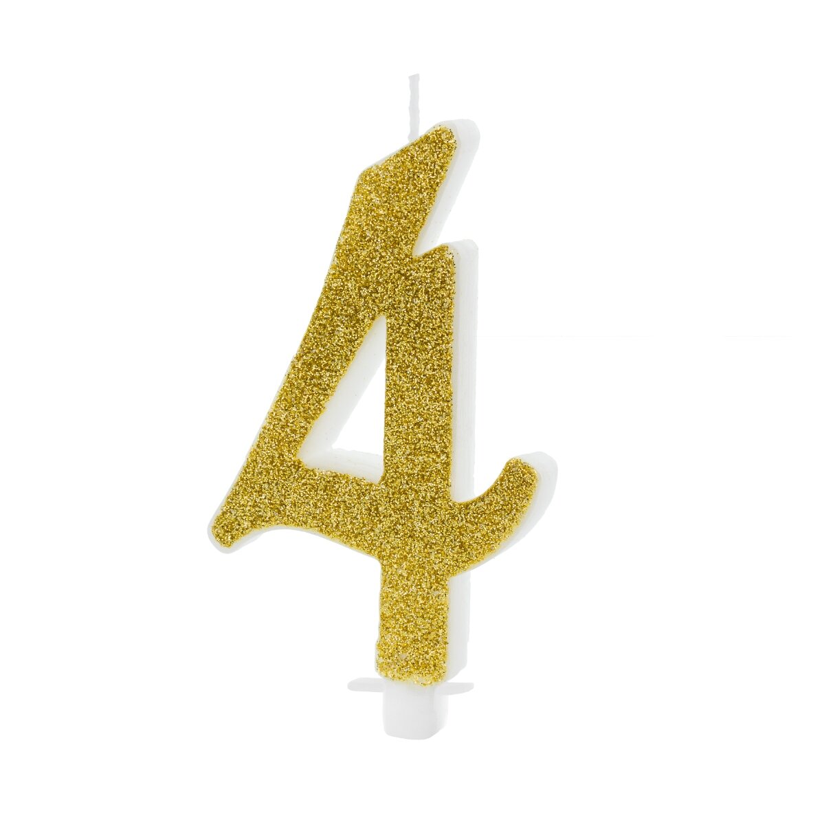 Tortenkerzen – Goldene Ziffern, 10 cm