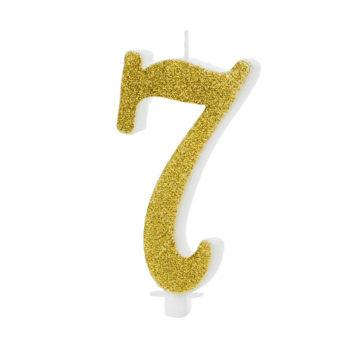 Tortenkerzen – Goldene Ziffern, 10 cm