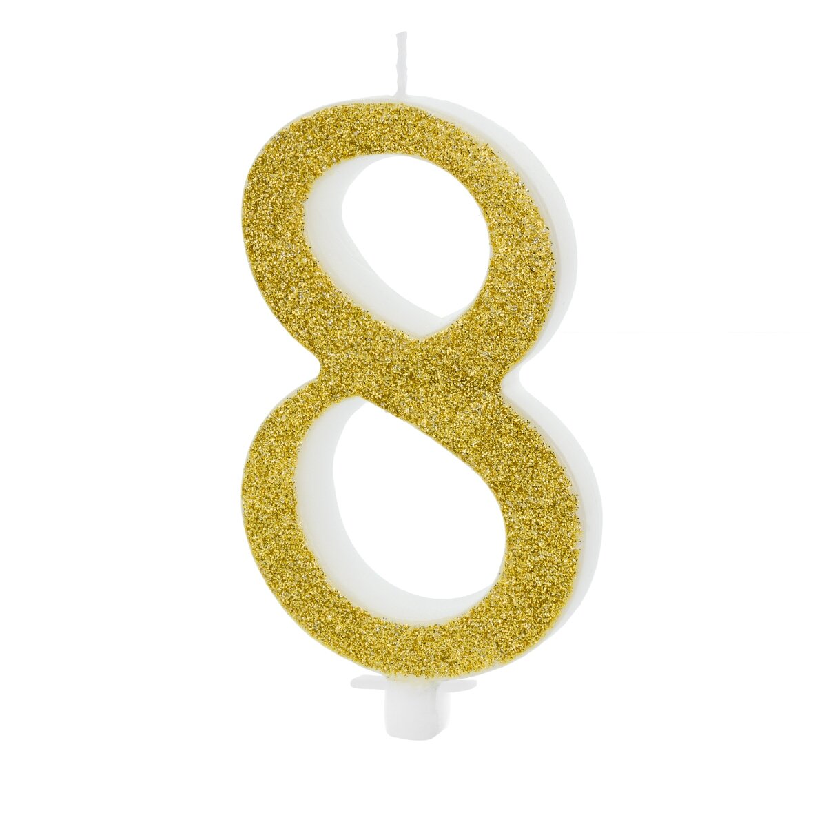 Tortenkerzen – Goldene Ziffern, 10 cm
