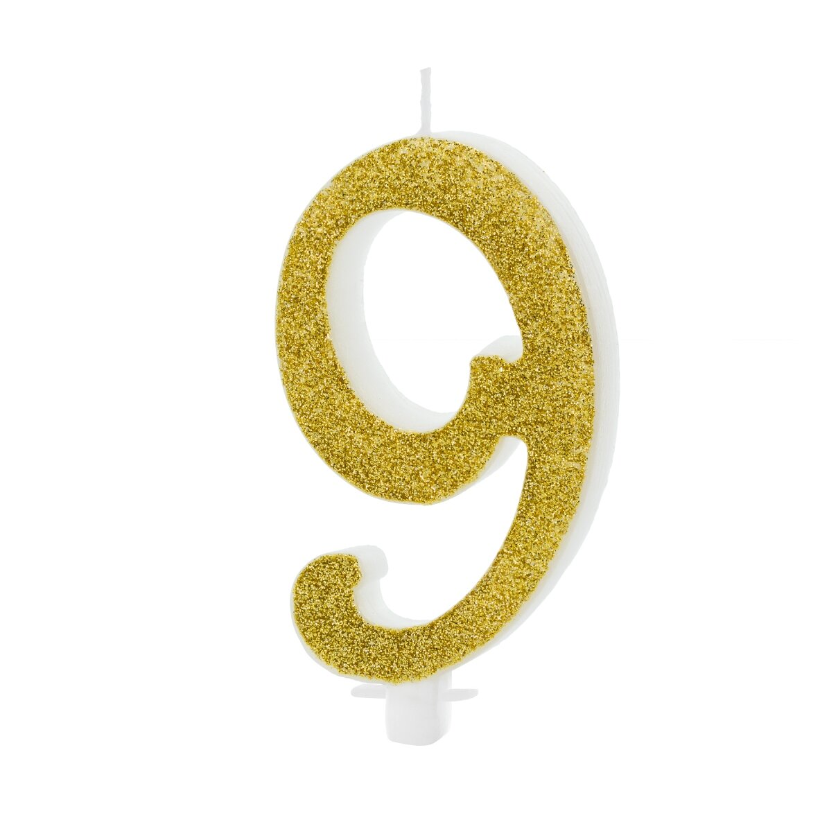 Tortenkerzen – Goldene Ziffern, 10 cm