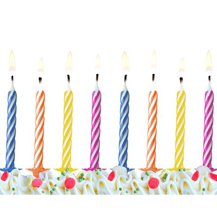 Cake candles - set of 10