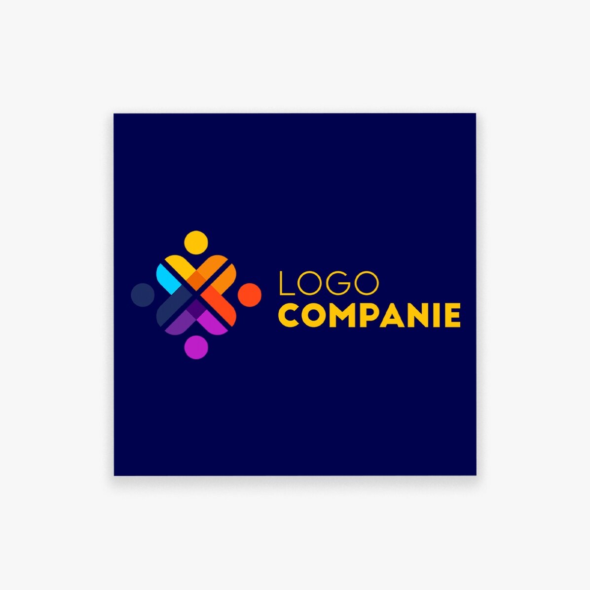 Individuell gestalteter Magnet 10x10 mit Logo