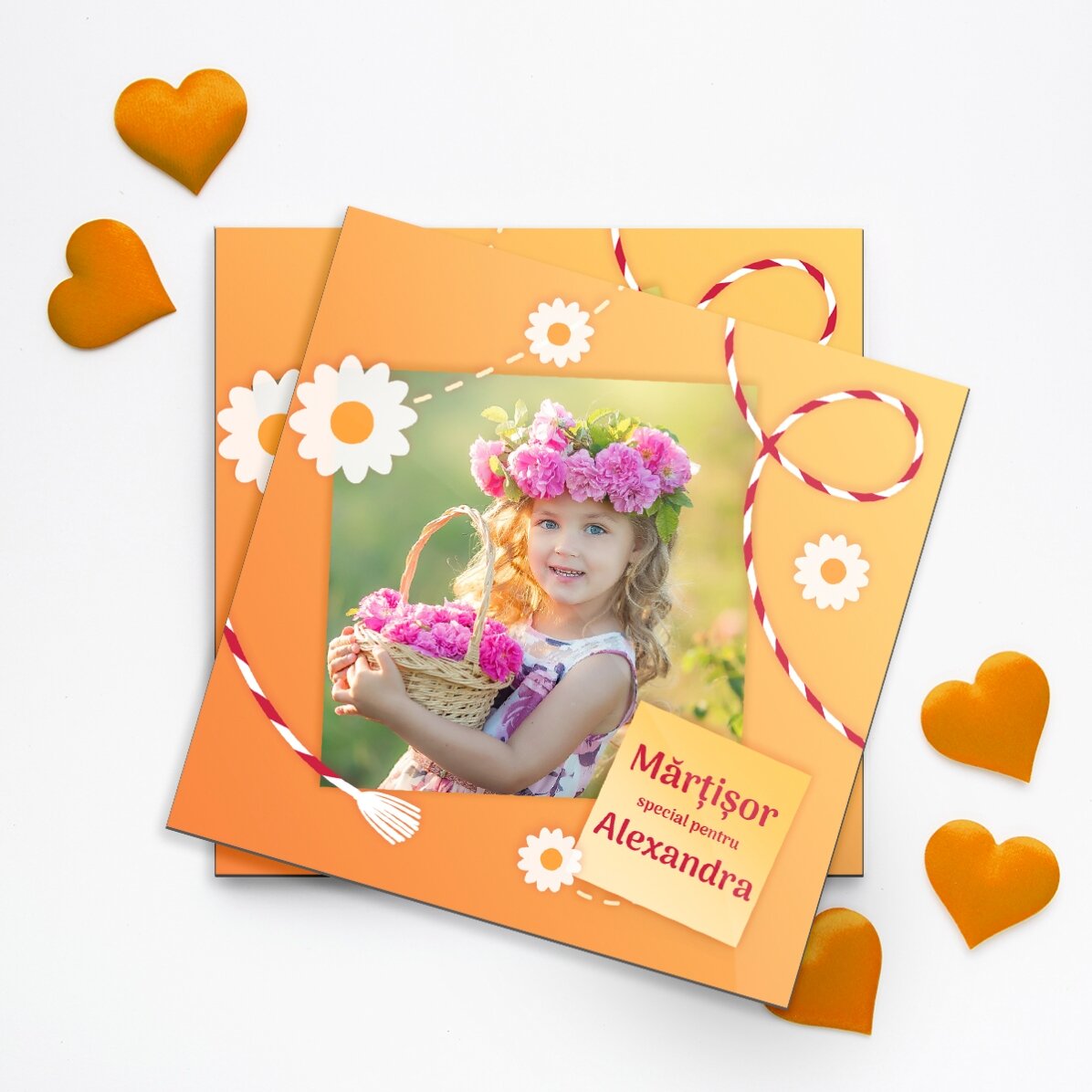 Personalised 10x10 magnet with a special photo