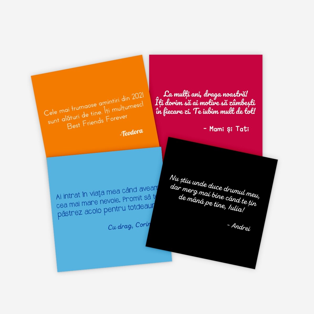 Individuell gestalteter Magnet 10x10 mit Text