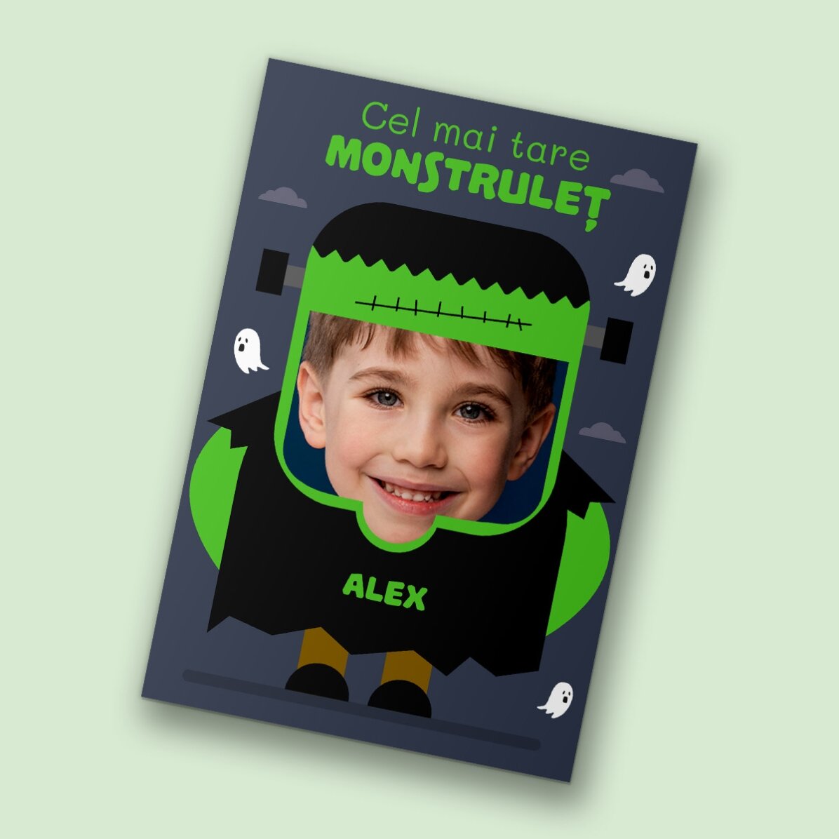 Individuell gestalteter Magnet (10 x 15 cm) mit Foto und Text – Frankenstein