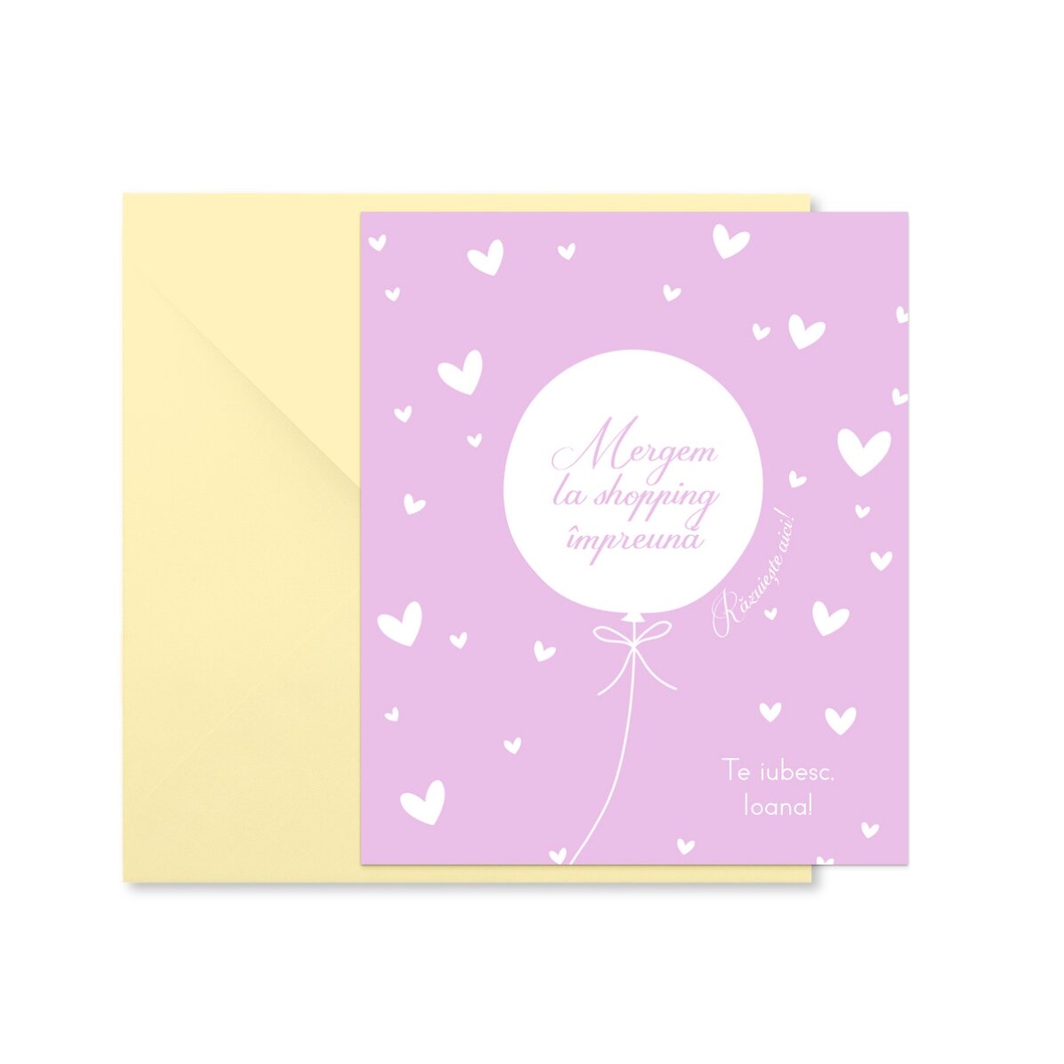 Abkratzbarer Magnet, 10 x 12 cm, individuell mit dem Text „Love“ gestaltet