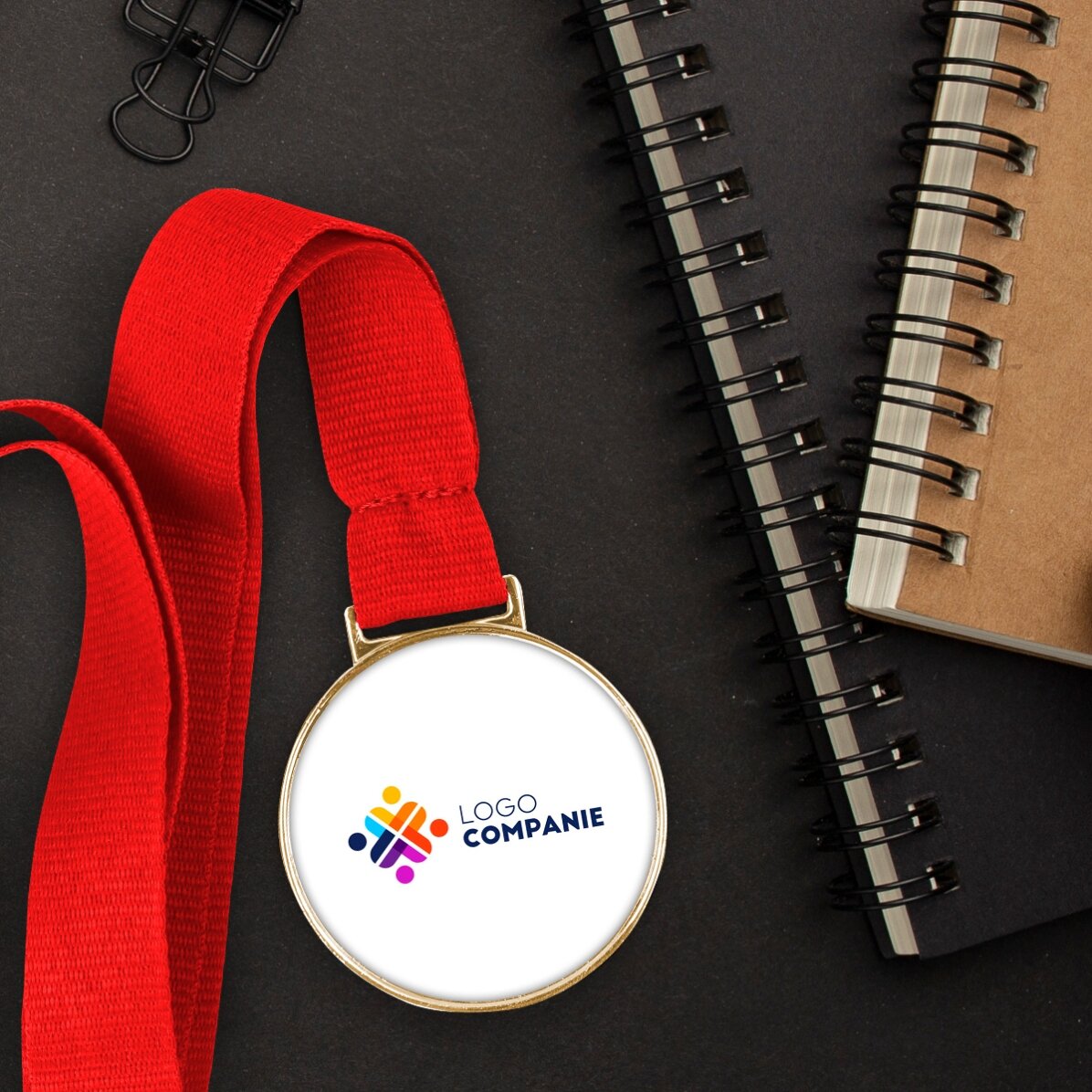 Personalisierte Medaille mit Logo