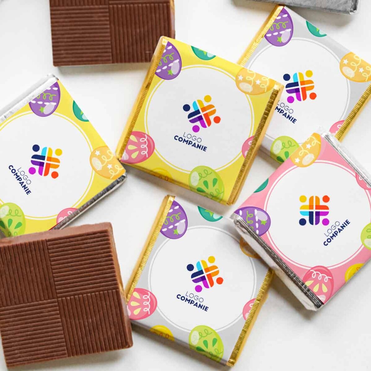 Mini chocolate personalised with logo - Easter