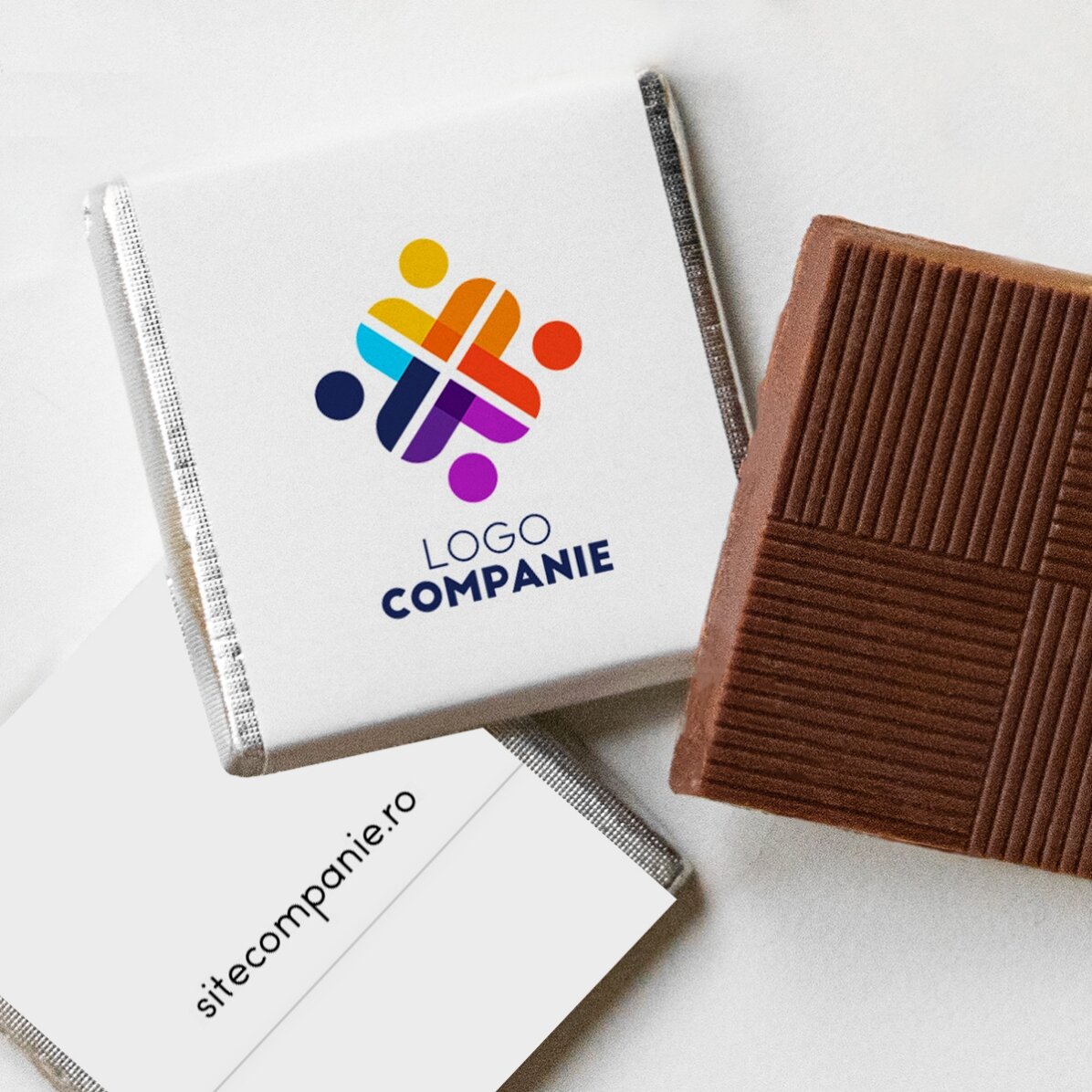 Personalisierte Mini-Schokolade mit Logo
