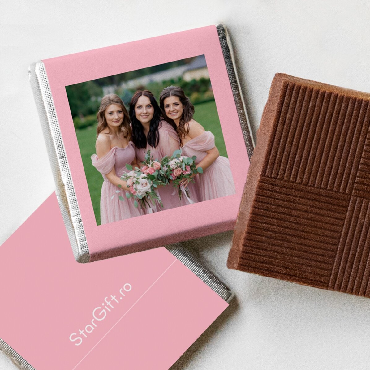 Personalisierte Mini-Schokolade mit einem Foto