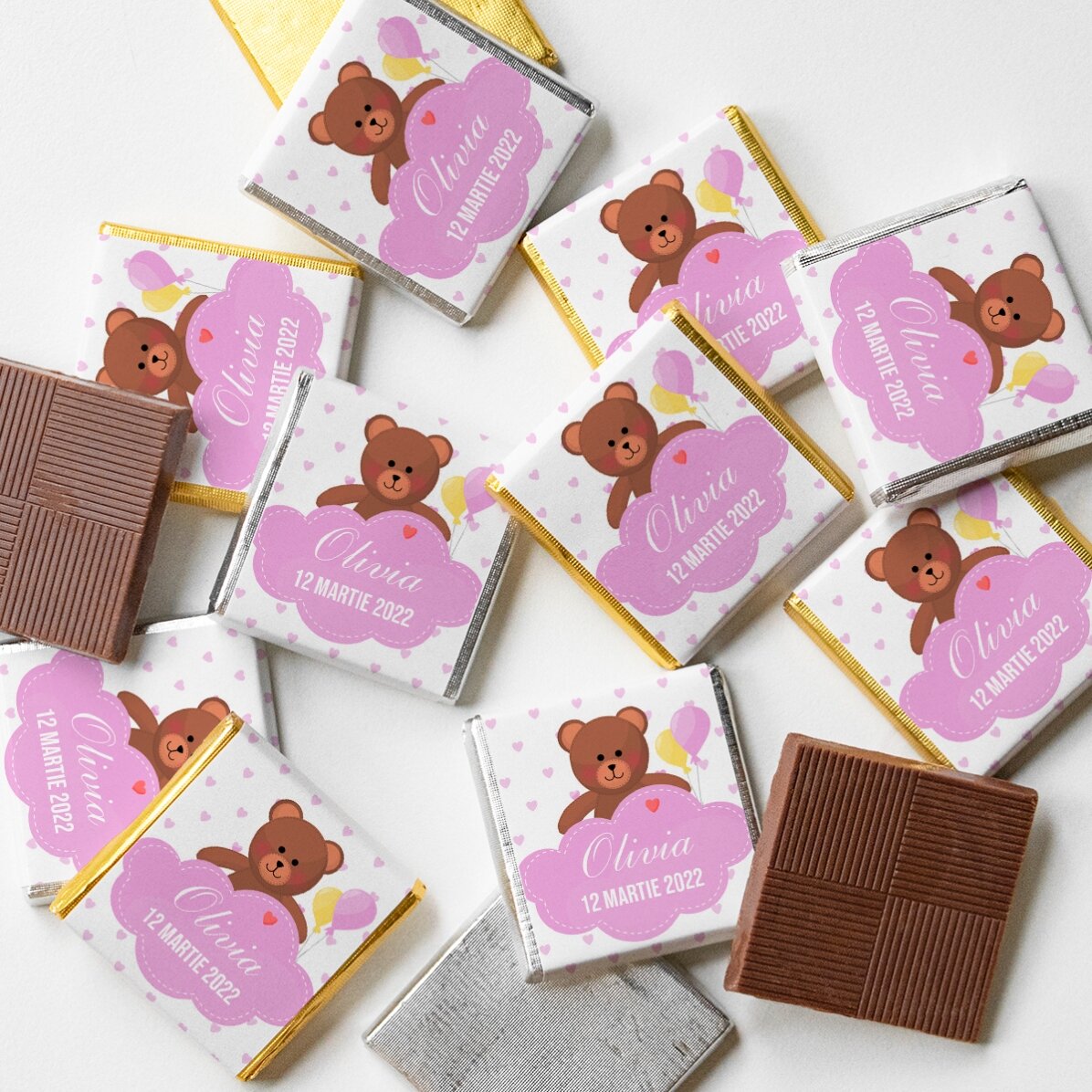 Personalisierte Mini-Praline – Taufgeschenk