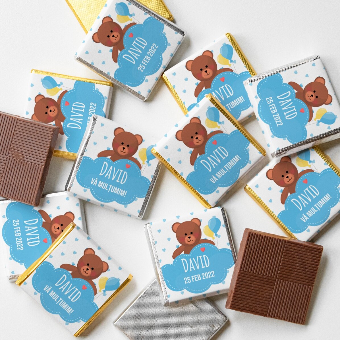 Personalisierte Mini-Praline – Taufgeschenk