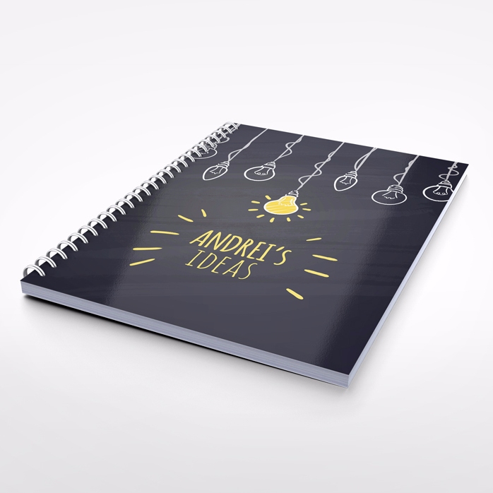 Personalisiertes Notizbuch – Bright Ideas