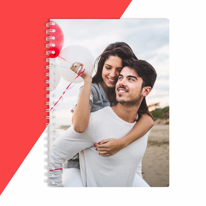 Personalisiertes Notizbuch mit einem Foto