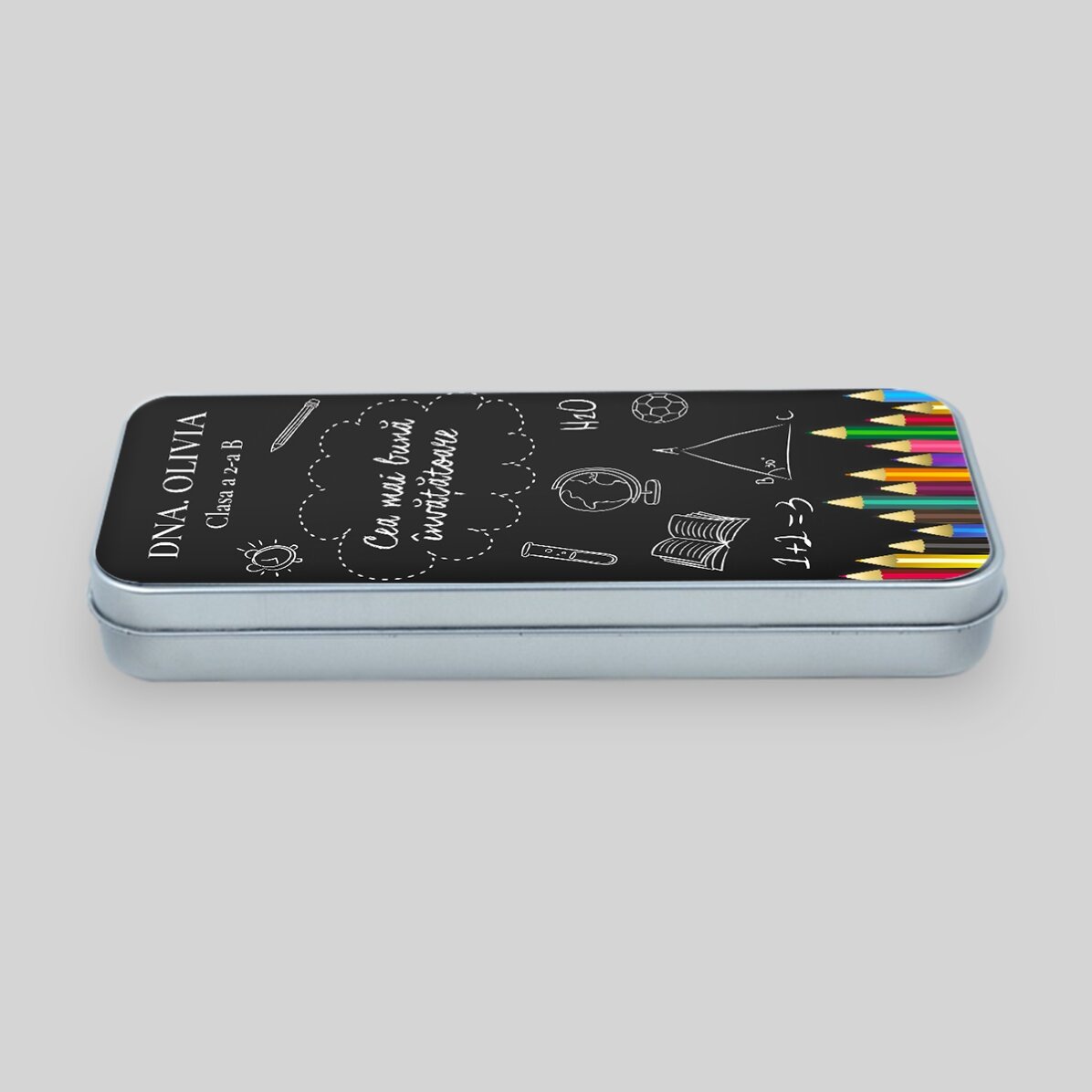 Personalised pencil case with text - Best teacher