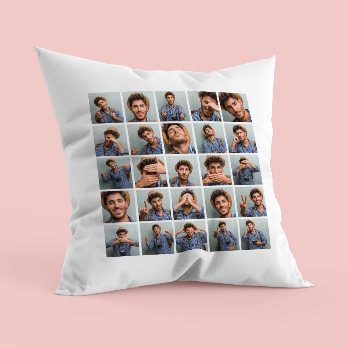 Personalisiertes Kissen mit 25 Fotos
