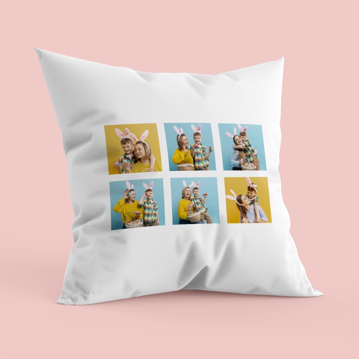 Personalisiertes Kissen mit sechs Fotos