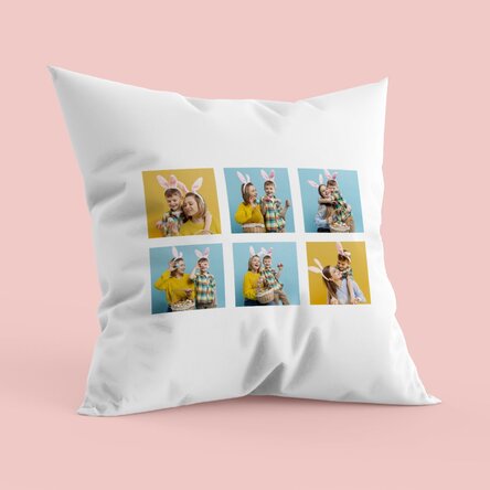 Personalised cushion with six photos