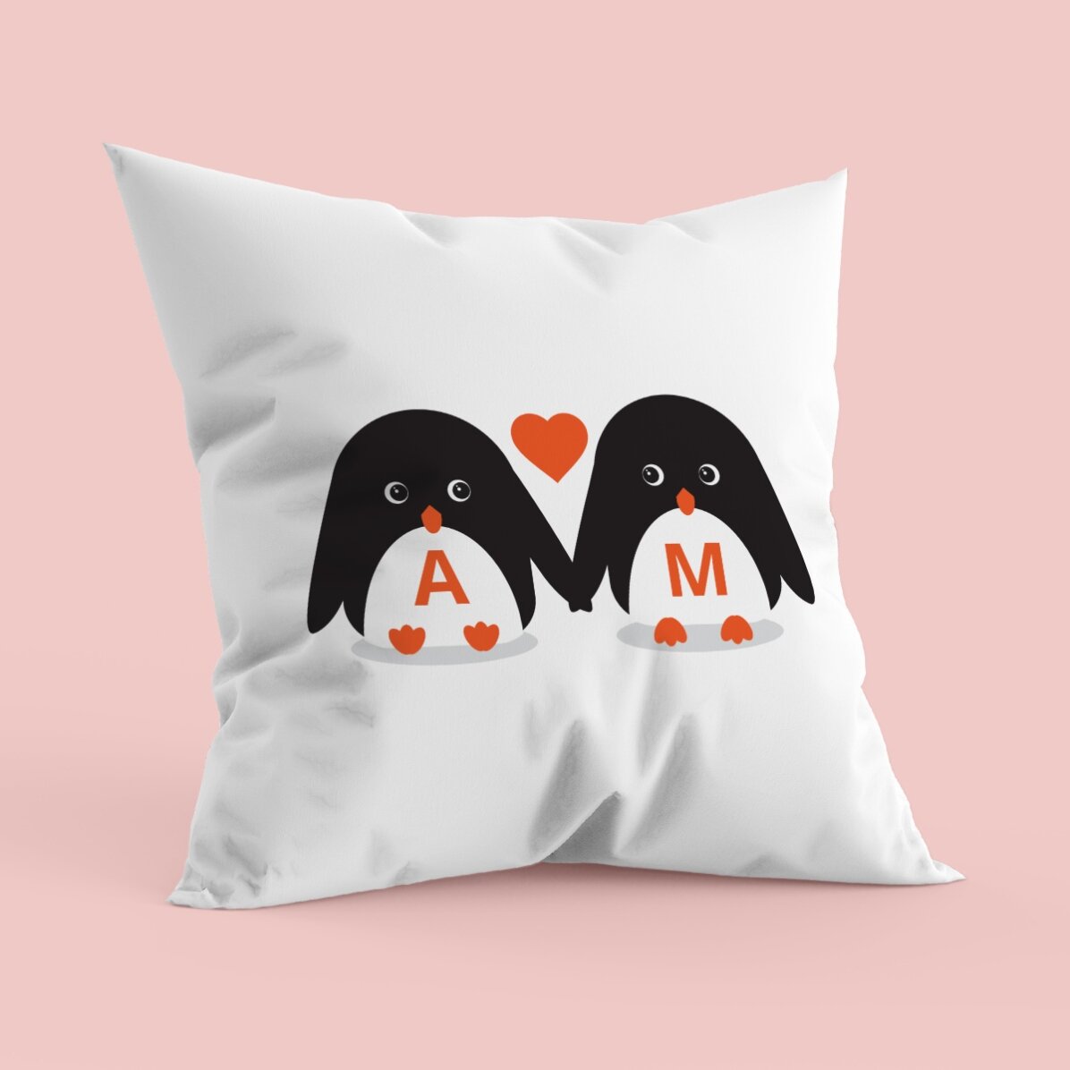 Personalisiertes Kissen – Pinguine