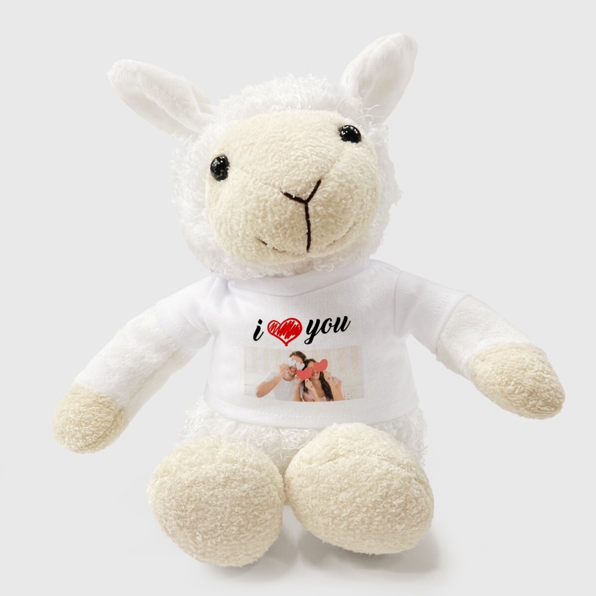 Personalisiertes Schaf mit Foto – I love you