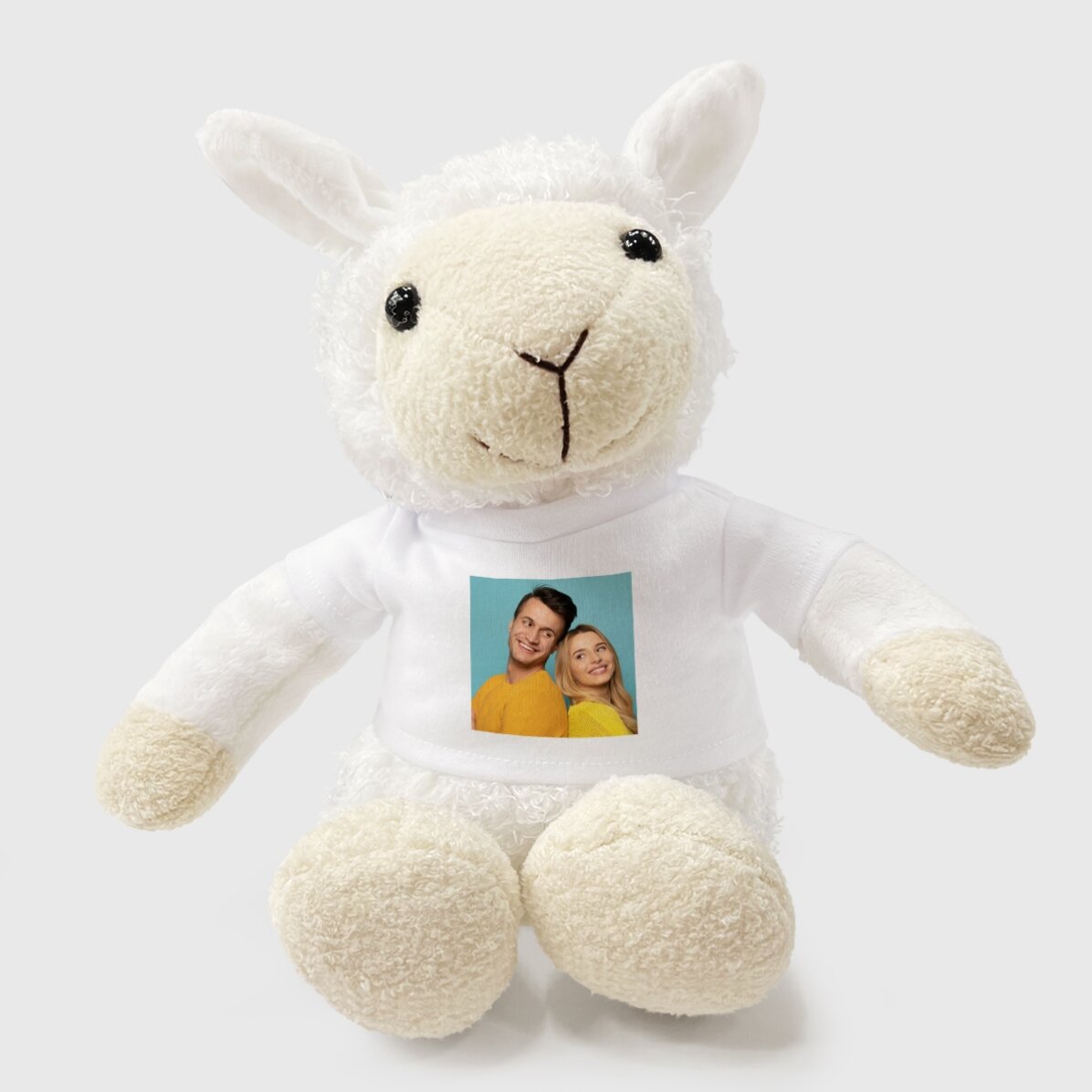 Plus ein personalisiertes Schaf mit einem Foto