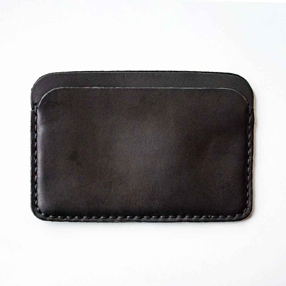 Personalisierte Lederbrieftasche mit Schriftzug – Elegant