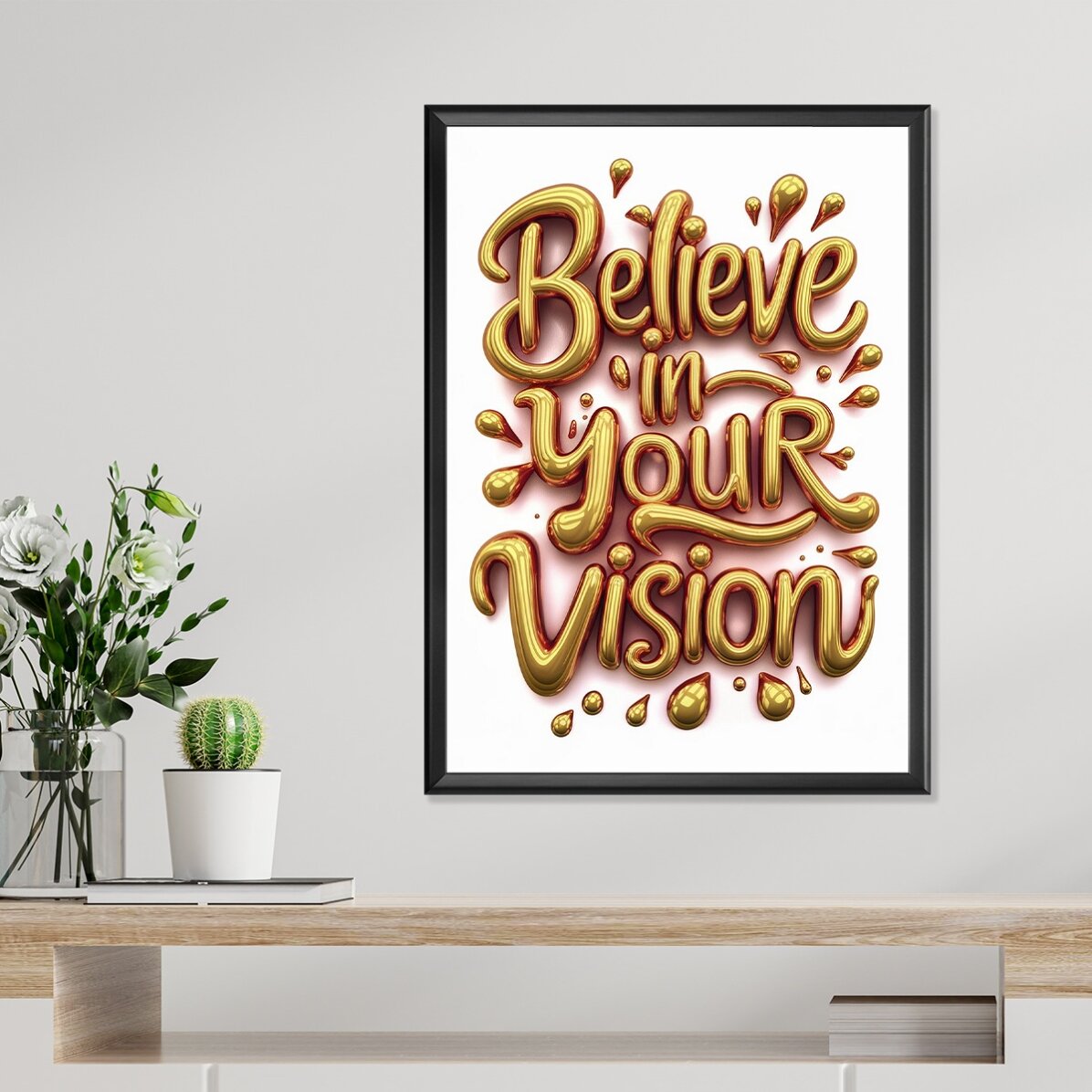 Poster „Glaube an deine Vision“