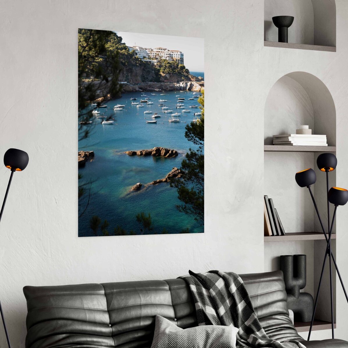 Golf-Poster mit Booten