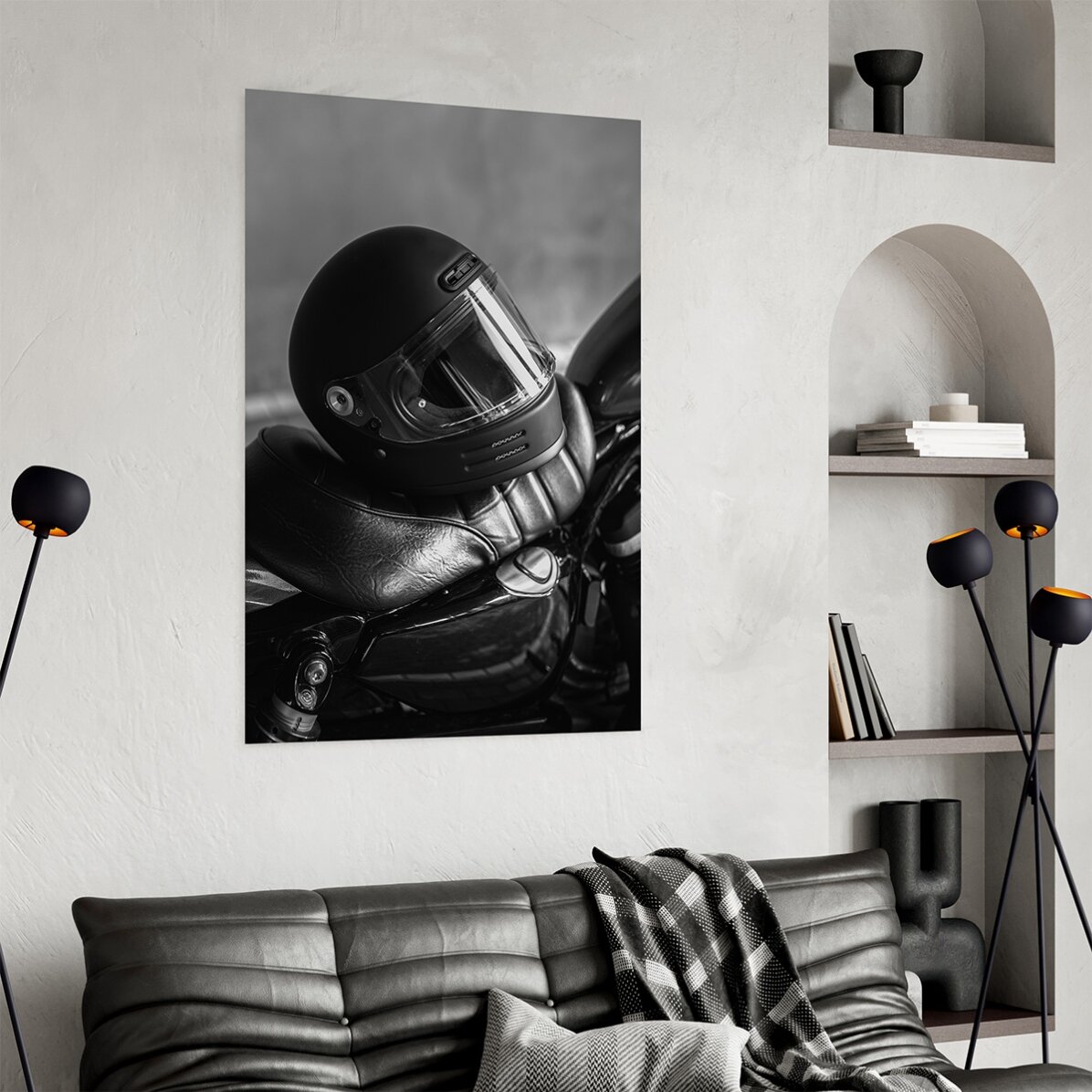 Poster: Motorradhelm