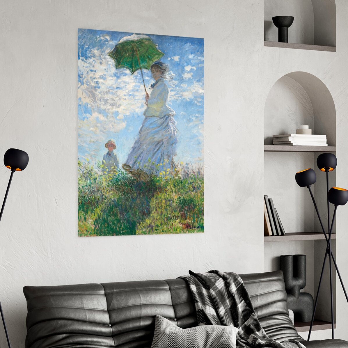 Poster: Claude Monet, „Frau mit Regenschirm“, 1875