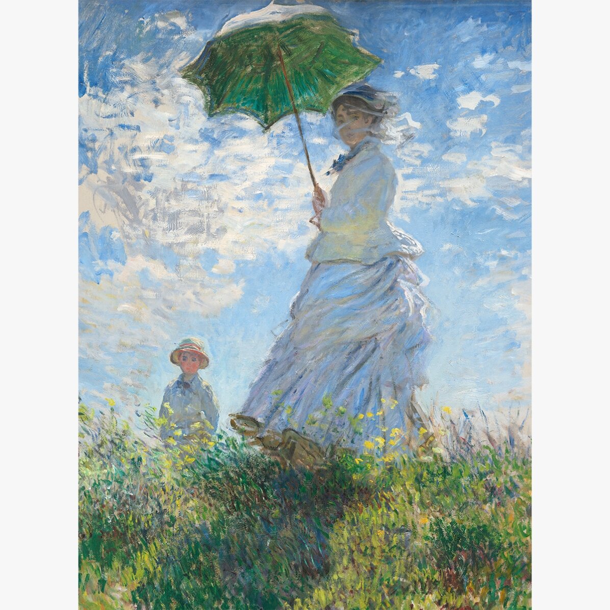 Poster: Claude Monet, „Frau mit Regenschirm“, 1875