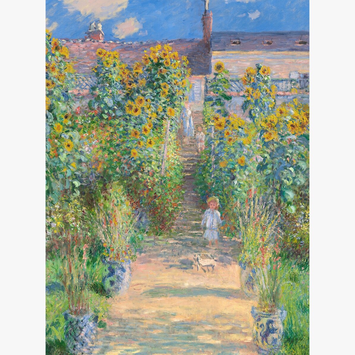 Poster von Claude Monet, „Der Garten des Künstlers“, 1881
