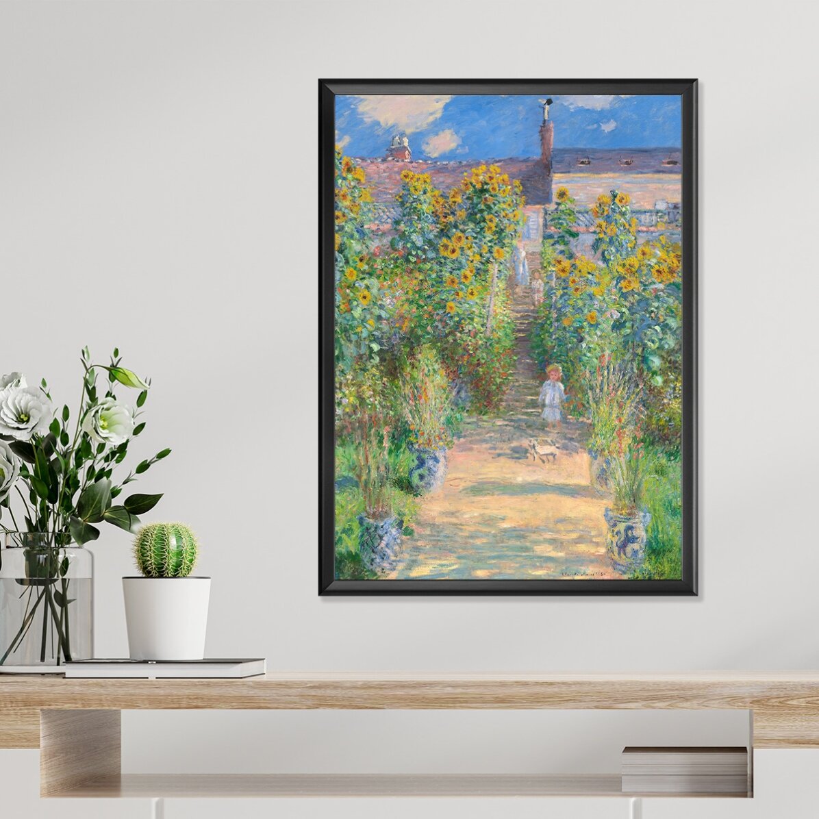 Poster von Claude Monet, „Der Garten des Künstlers“, 1881