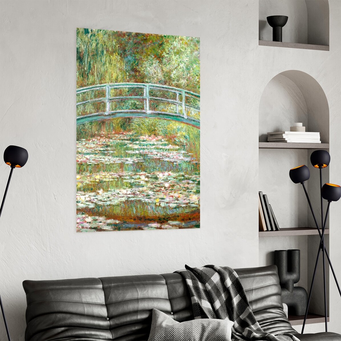 Poster von Claude Monet, „Die Brücke über einen Seerosenteich“, 1899