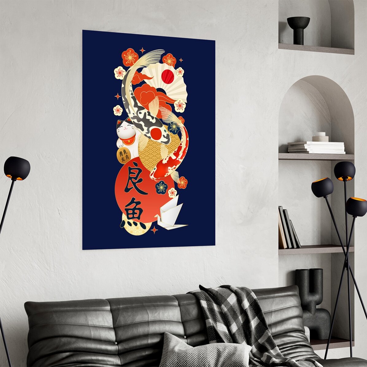 Poster „Japanische Elemente“