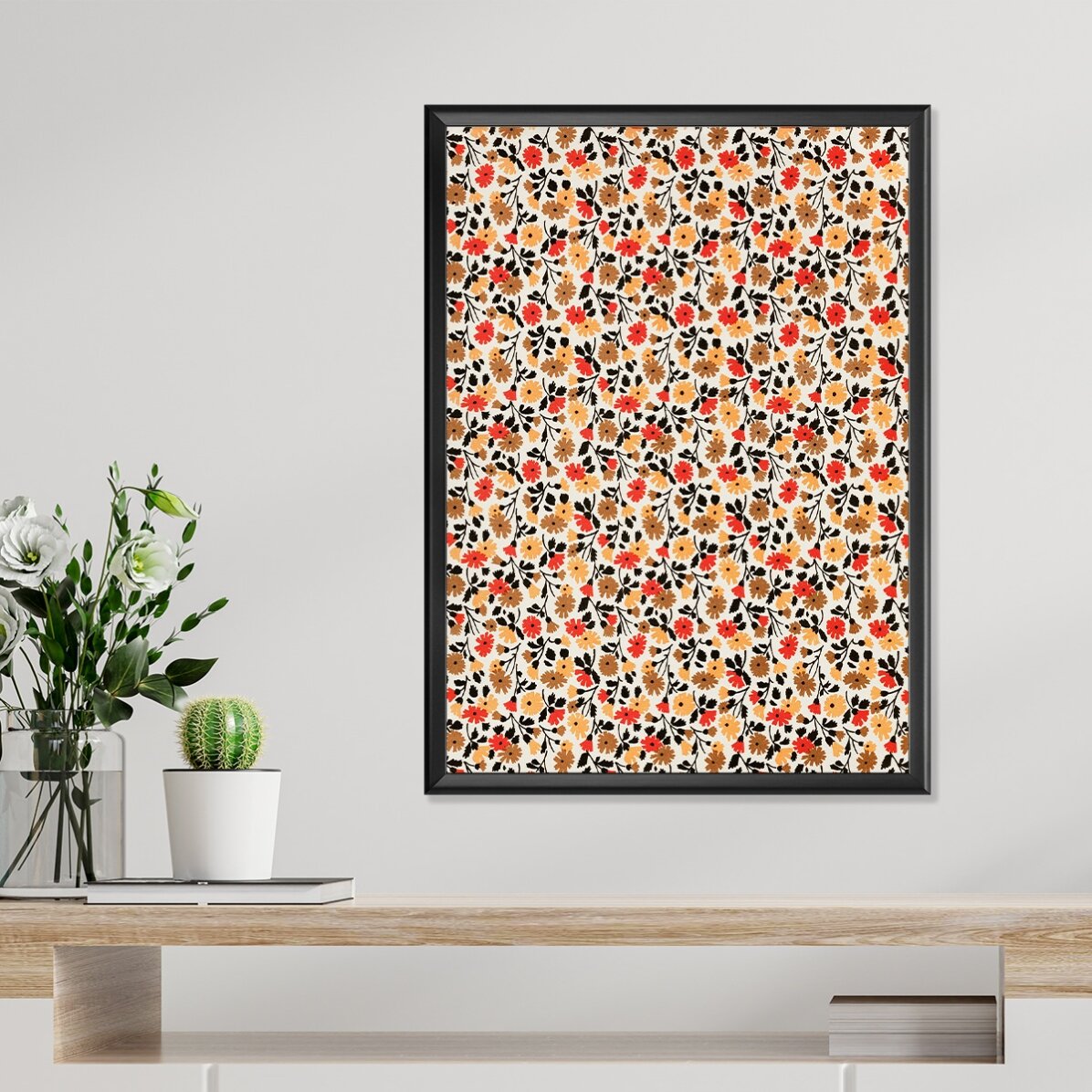 Red and Yellow Flowers Poster