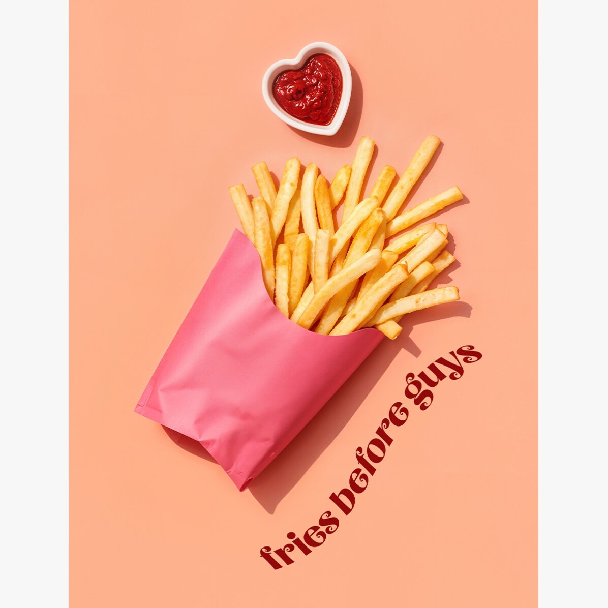 Poster „Fries before guys“