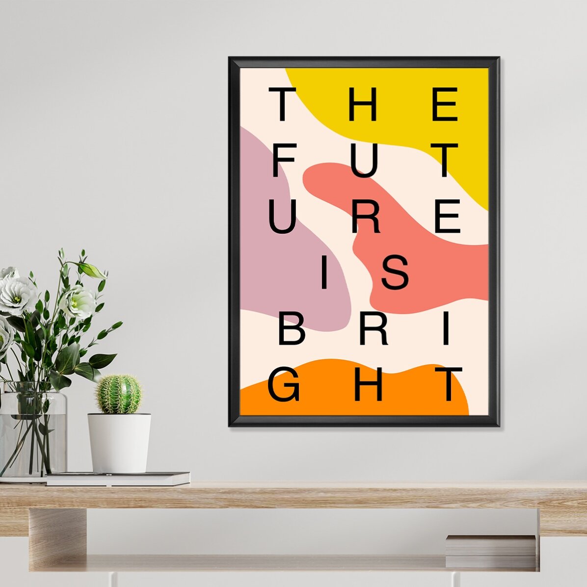 Poster „Future is bright“, Farbtupfer