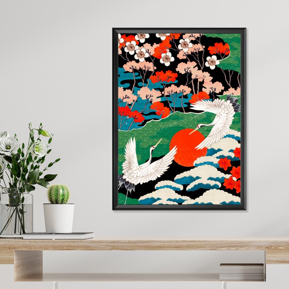Poster mit japanischer Illustration