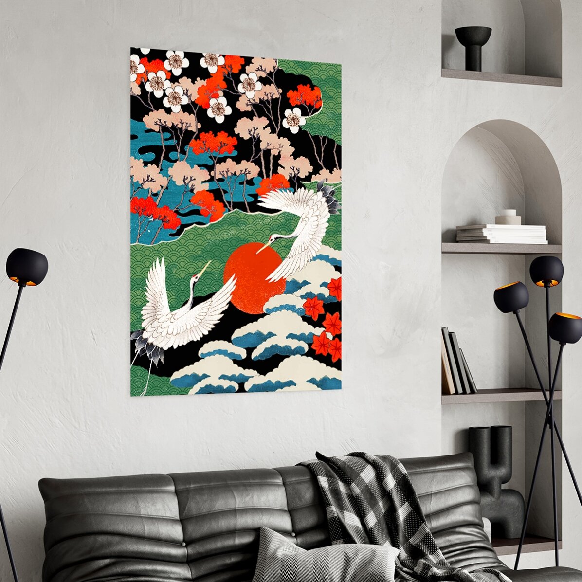 Poster mit japanischer Illustration