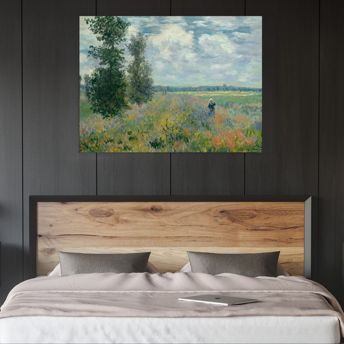 Landscape poster - Claude Monet, Poppy Field near Argenteuil, 1875