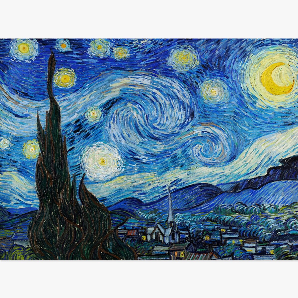 Landscape poster - Vincent Van Gogh - Starry Night 1889