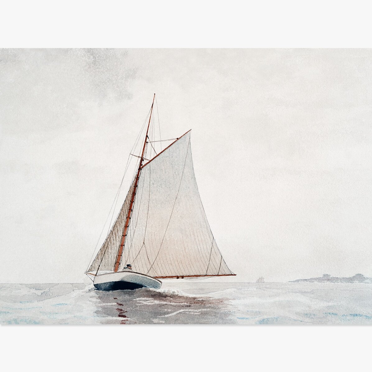 Poster im Querformat – Winslow Homer – Aufbruch vor der Küste von Gloucester, 1880