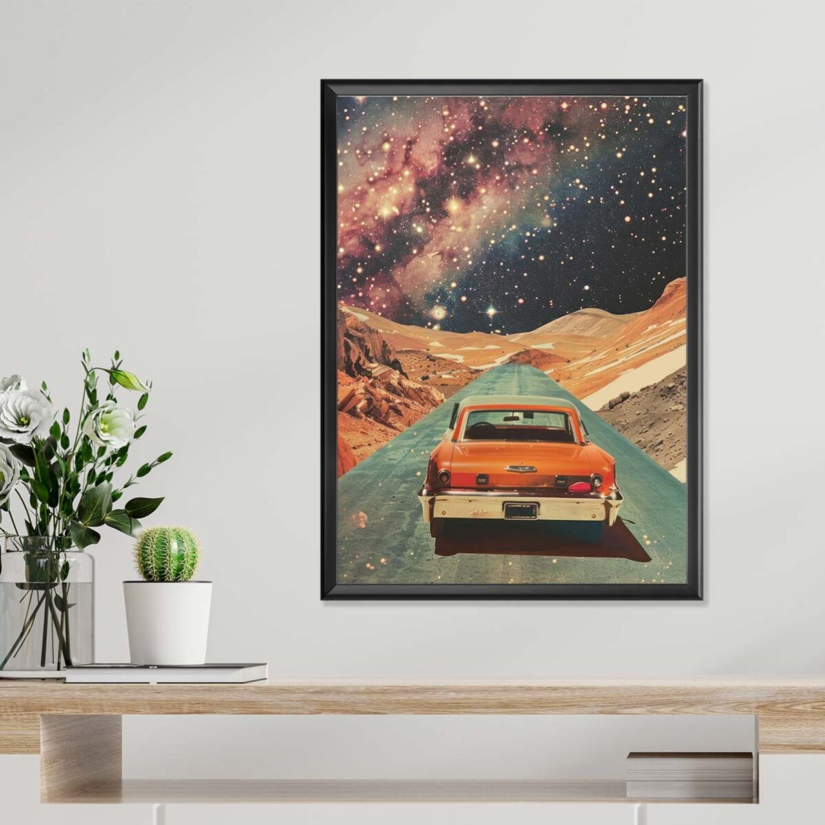 Poster „Auto zwischen den Sternen“