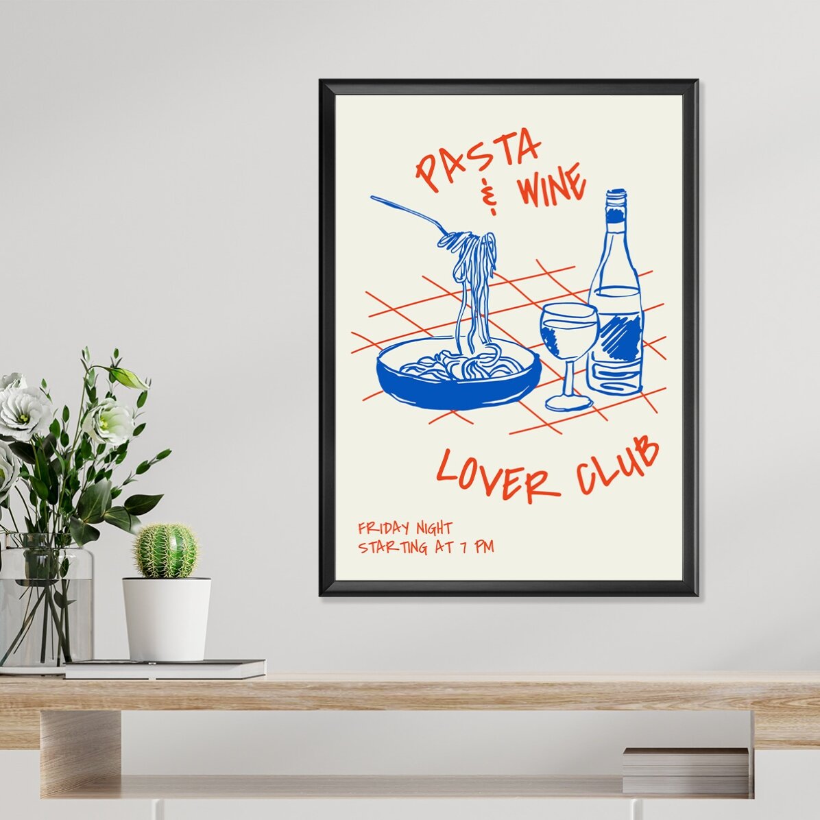 Pasta & Wine Poster
