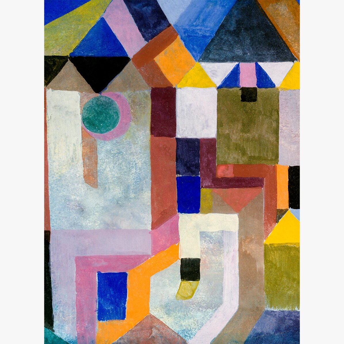 Paul Klee Poster, Colourful Architecture 1917