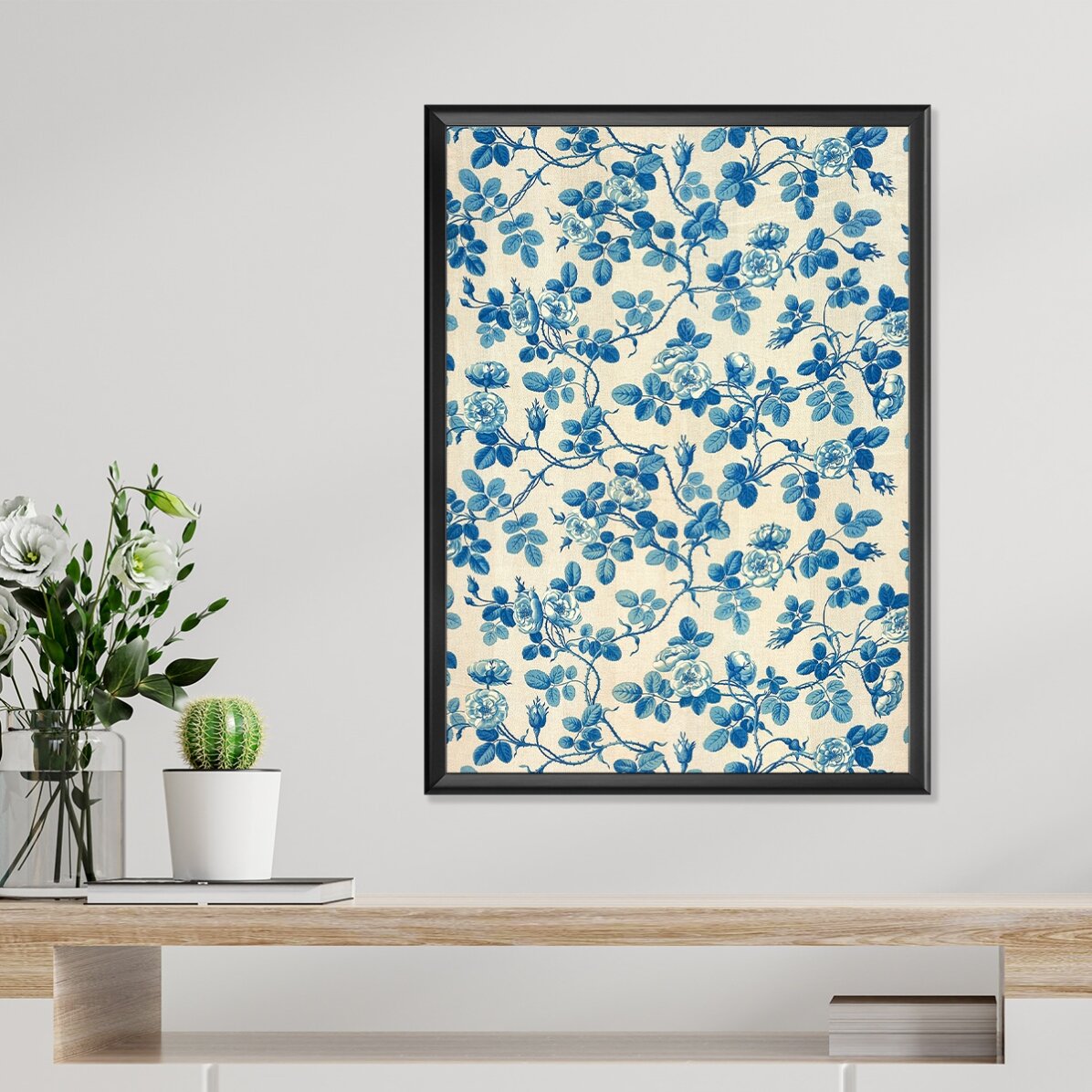 Poster „Blaue Pflanzen“