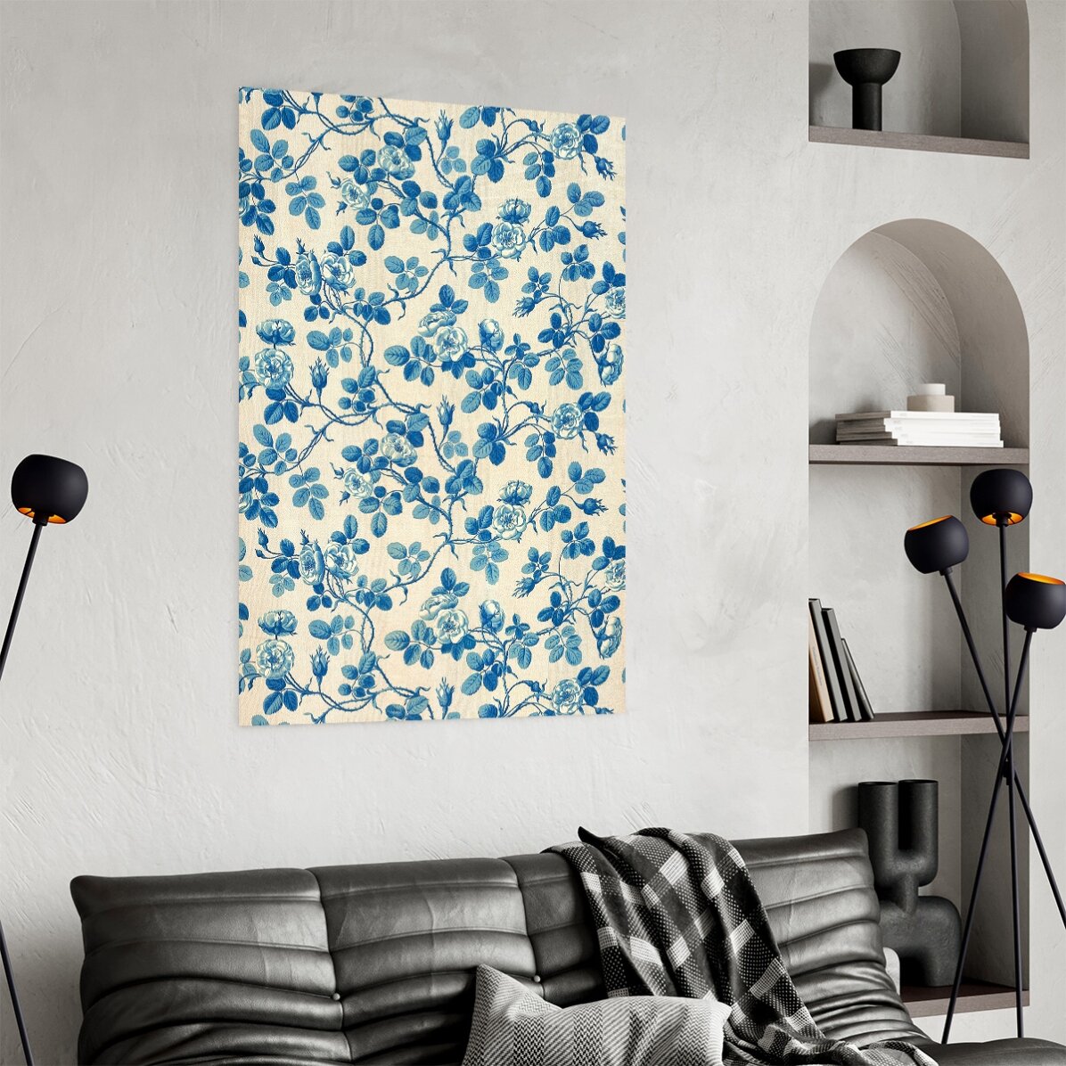 Poster „Blaue Pflanzen“